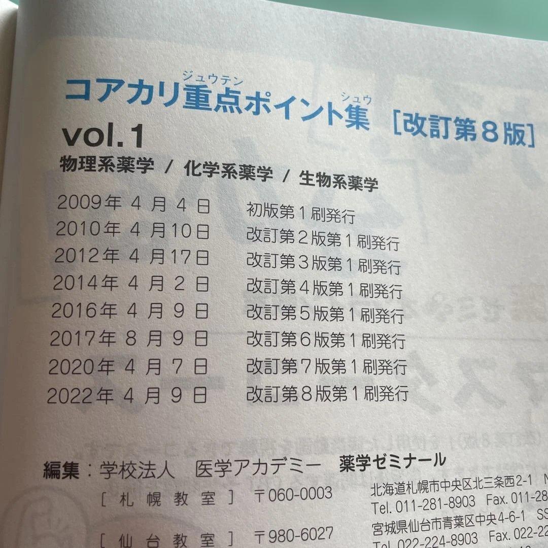 ❤️❤️❤️❤️コアカリ重点ポイント集 ❤️❤️❤️❤️全6巻セット