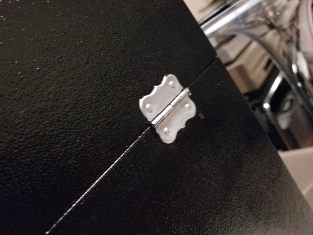 レトロ　モダン　ヴィンテージ　レコード　キャリー　ボックス　ブラック　カラー