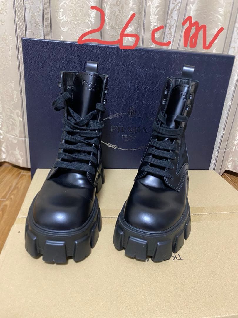 プラダ　モノリスシューズ　26cm