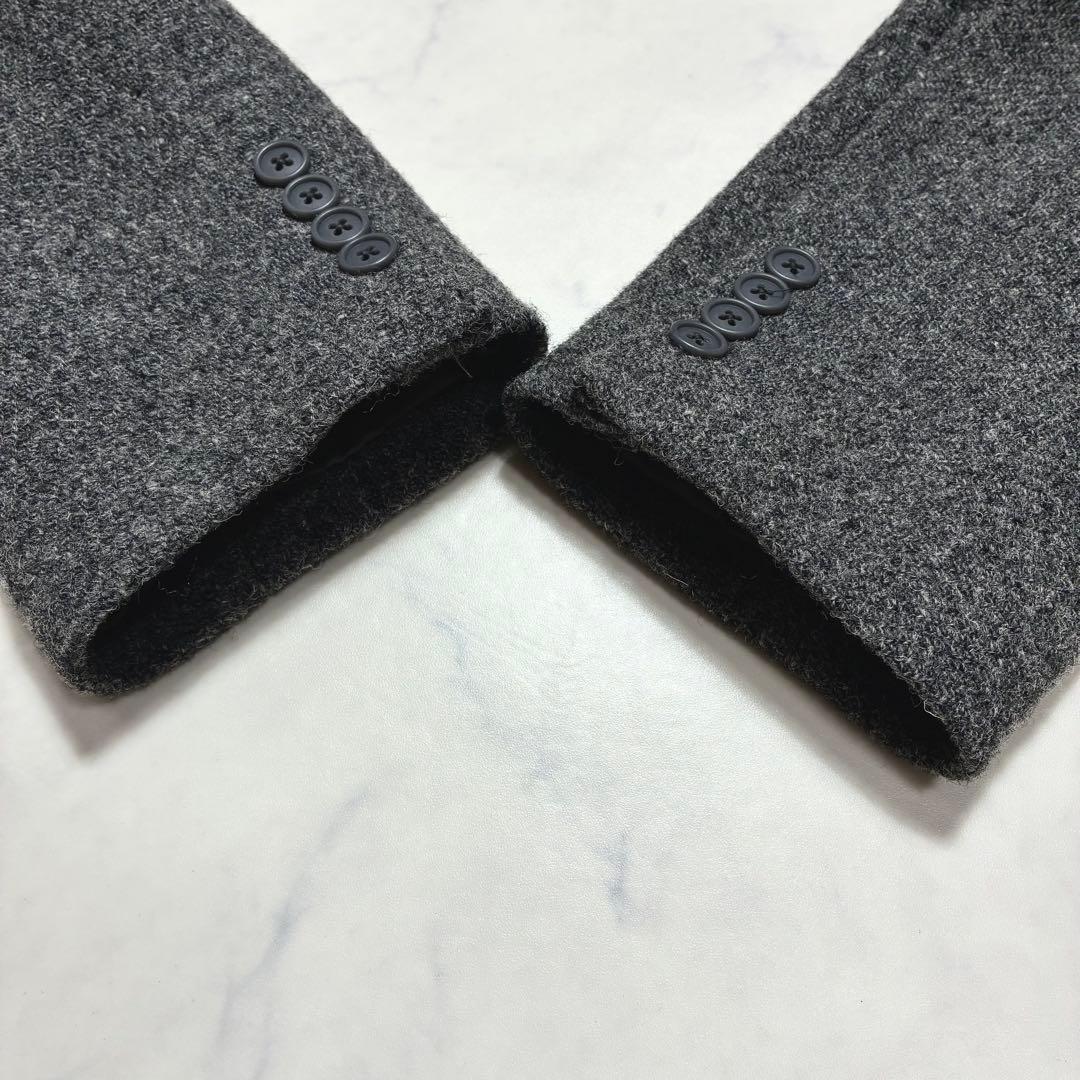 美品✨ハリスツィード カネコイサオ テーラードジャケット ツィード グレー L位