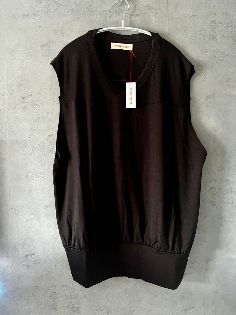 トップス barbell object bo ns top BROWN 25SS