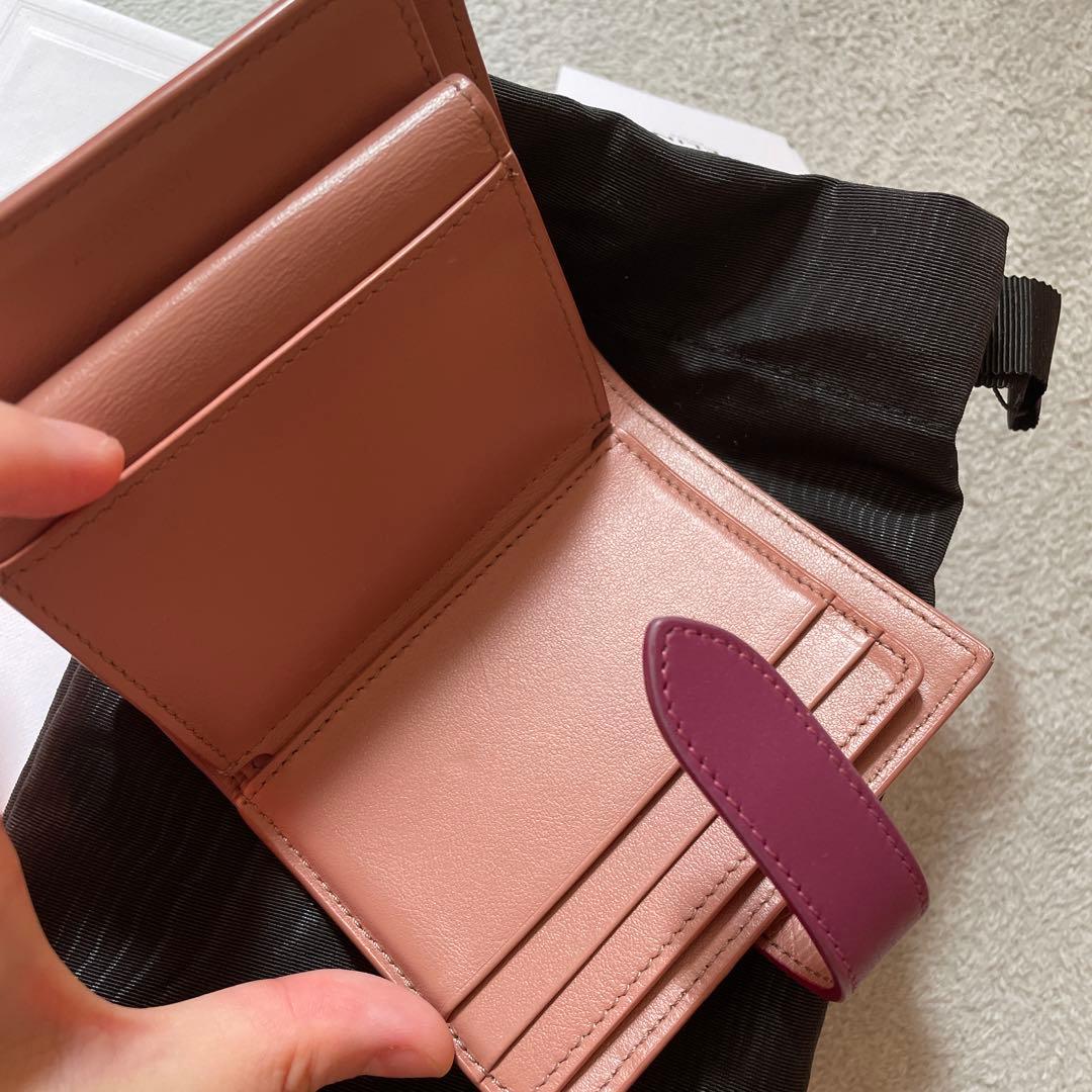 本日消去！CELINE 二つ折り財布 ピンク/パープル