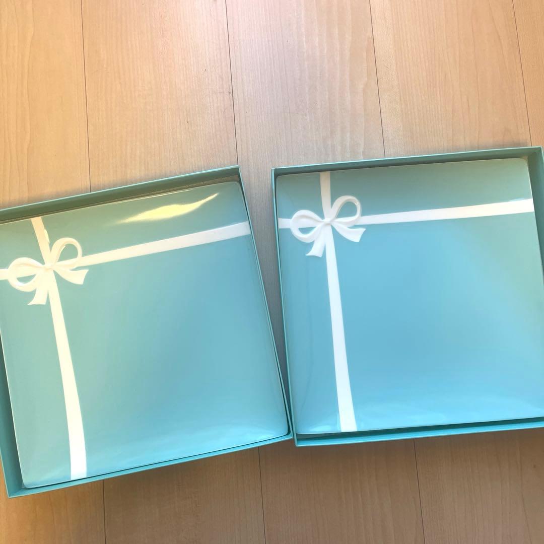 【なお】TIFFANY＆Co ブルー ボックス プレート 大皿2枚