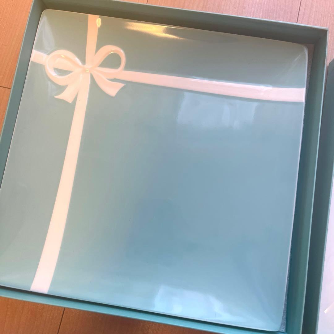 【なお】TIFFANY＆Co ブルー ボックス プレート 大皿2枚