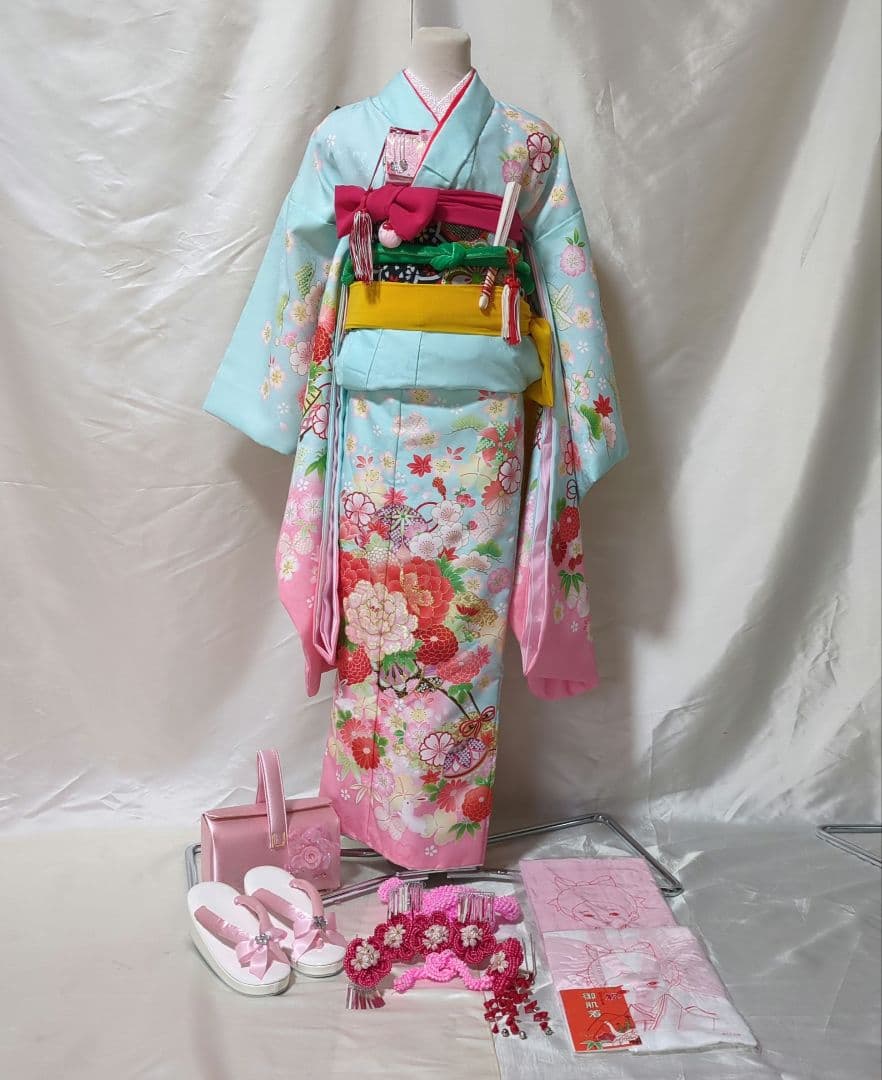 七五三 ７歳女の子おしゃれ着物セット