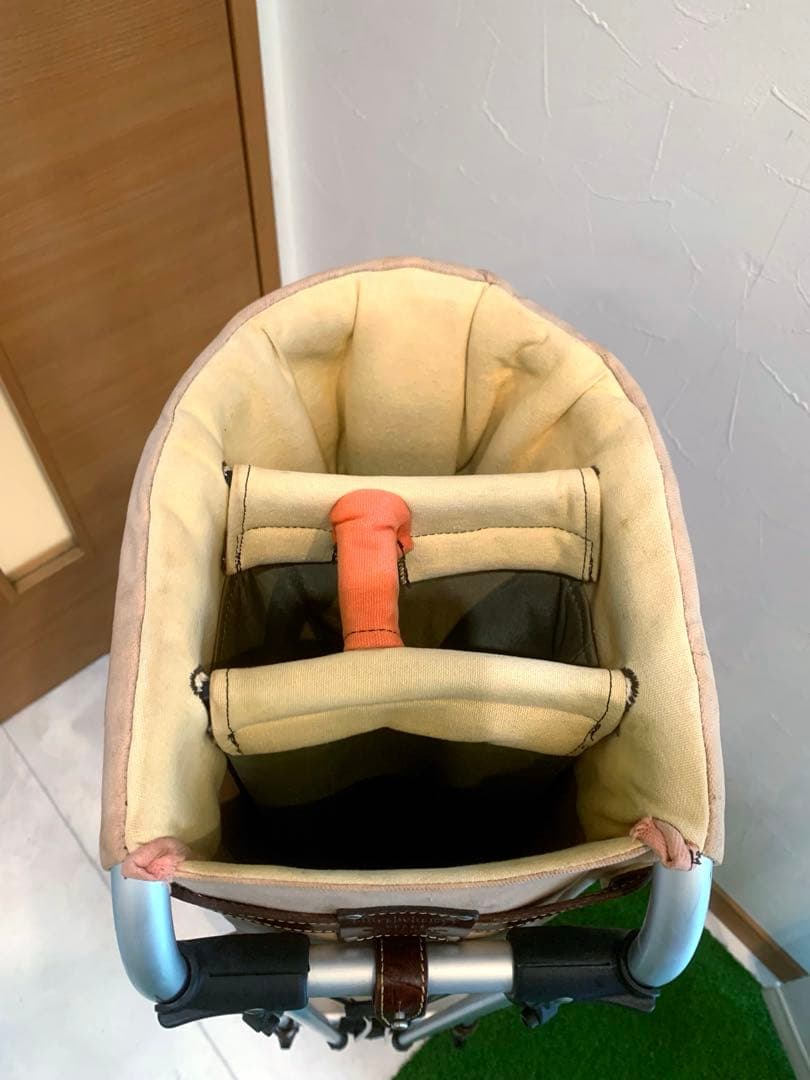 希少　木ノ庄帆布　ミズノ　フレームウォーカー　スタンドキャディバッグ　本革レザー