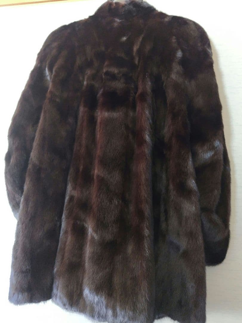 【未使用級】最高級 ミンク ファーコート サガミンク 毛皮 コート 金サガ