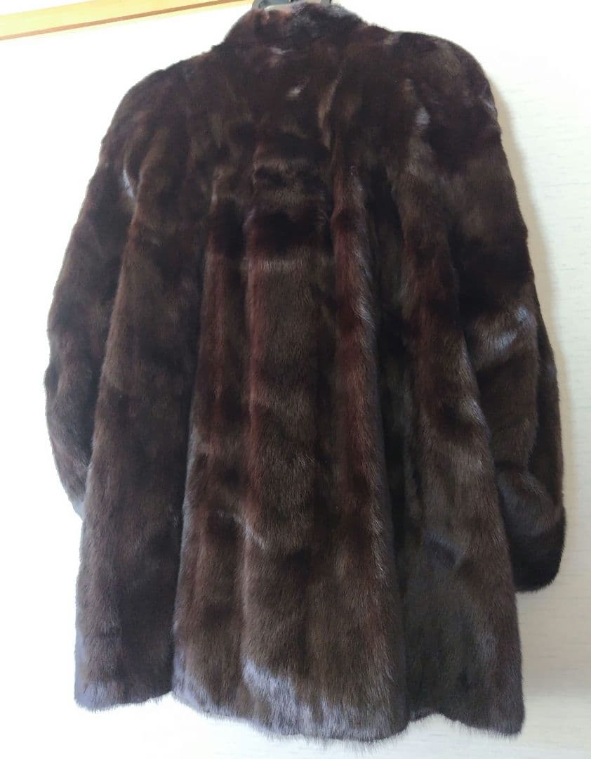 【未使用級】最高級 ミンク ファーコート サガミンク 毛皮 コート 金サガ