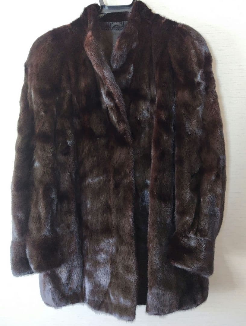 【未使用級】最高級 ミンク ファーコート サガミンク 毛皮 コート 金サガ