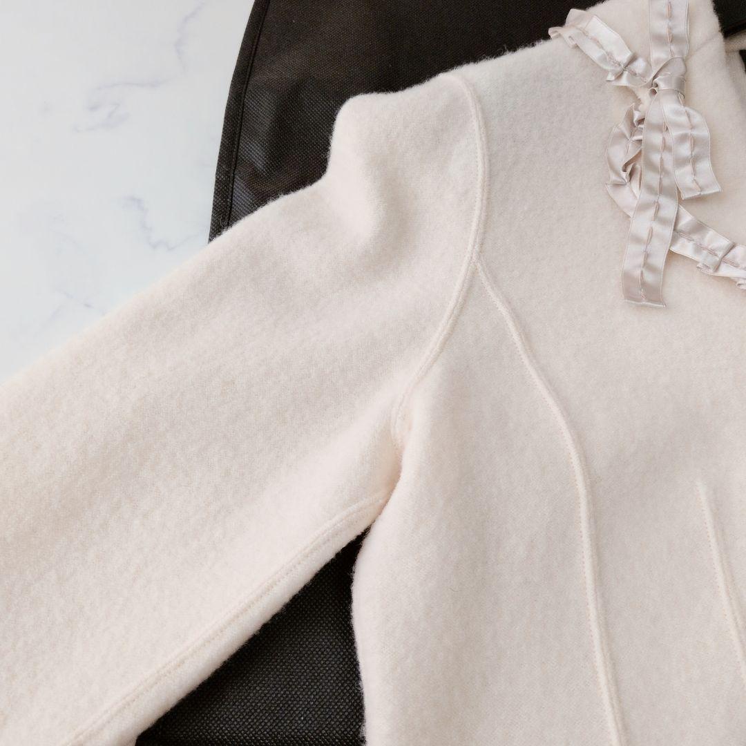 LANVIN ランバンコレクション ジャケット ウール100% リボン 40