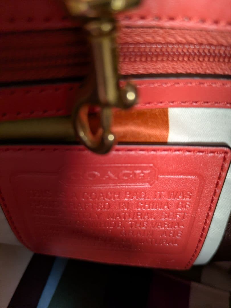 COACH コーチレッドエルゴ トートバッグ レザー未使用品