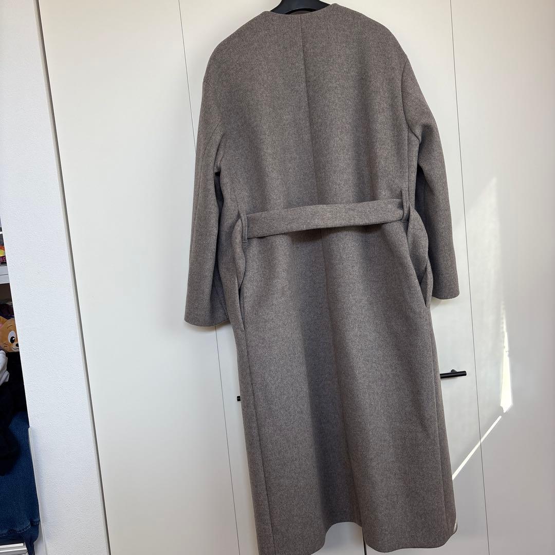 BEAUTY & YOUTH MANTECO グレー ジュノーカラーロングコート