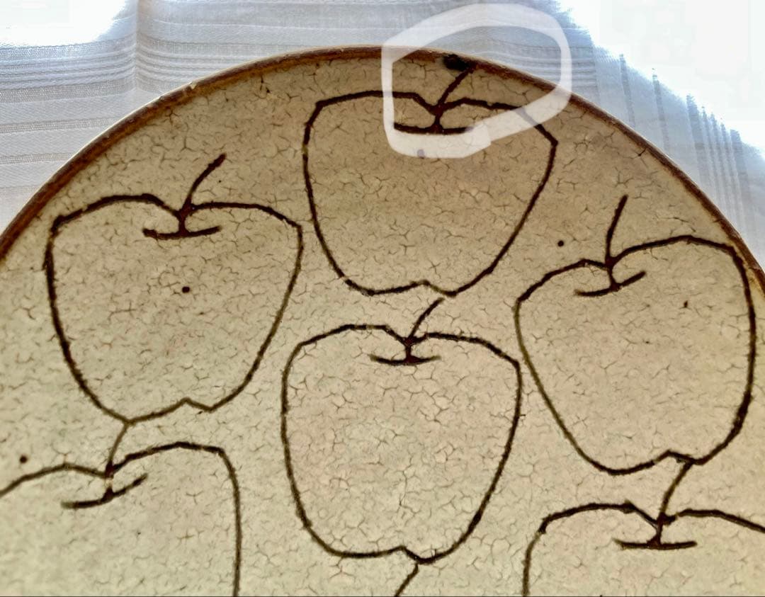 楠田純子さん 林檎鉢 六寸 りんご 2枚セット