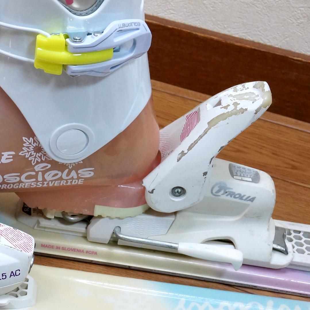 メンテ済 110cm 靴19cm PURE CONSCIOUS スキーセット