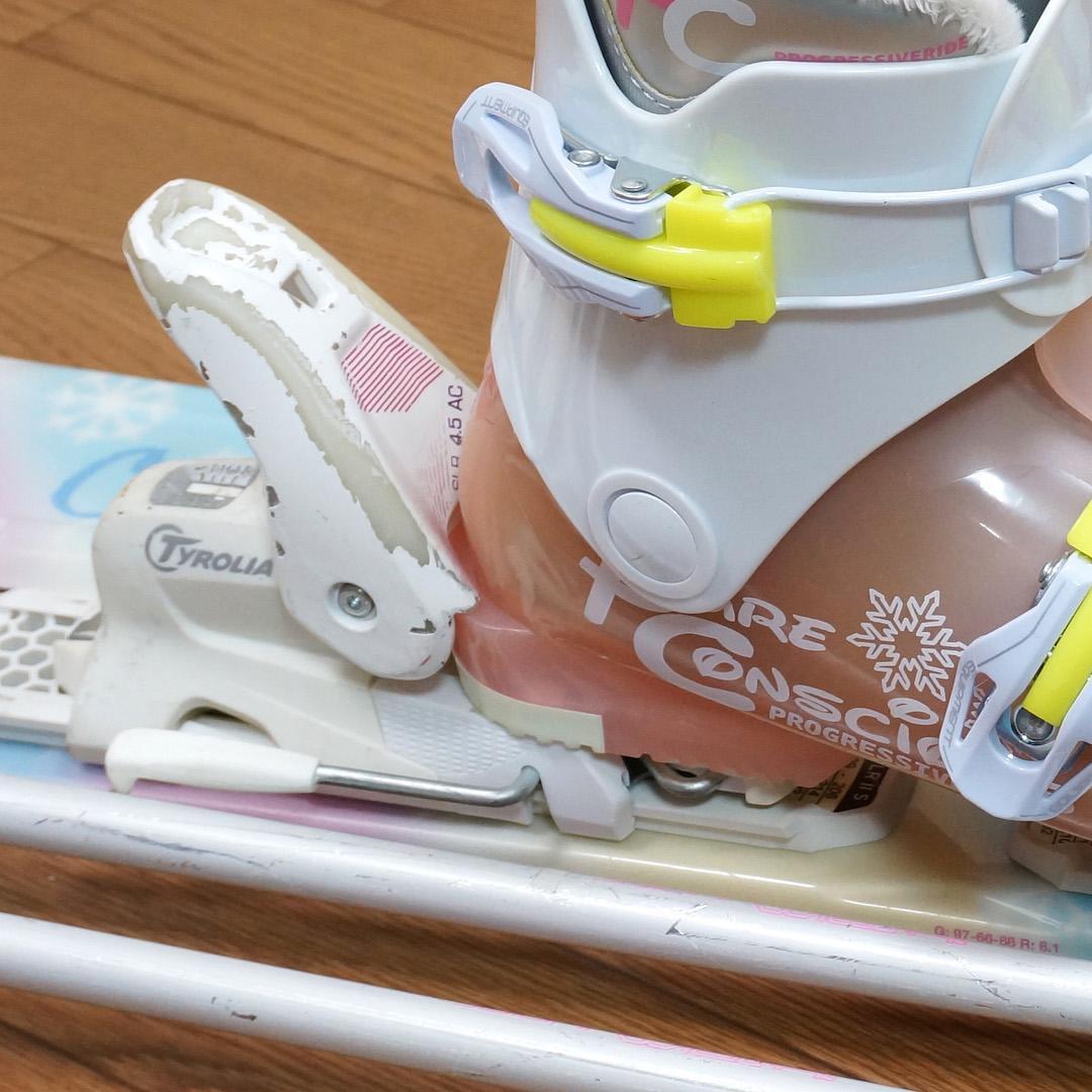 メンテ済 110cm 靴19cm PURE CONSCIOUS スキーセット