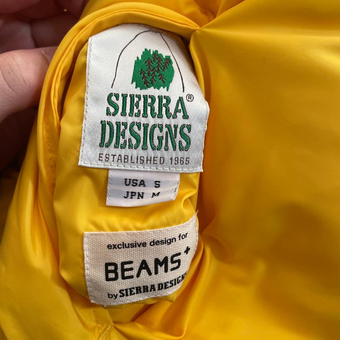 シェラデザイン　ビームスプラス別注　リバーシブルダウンベスト