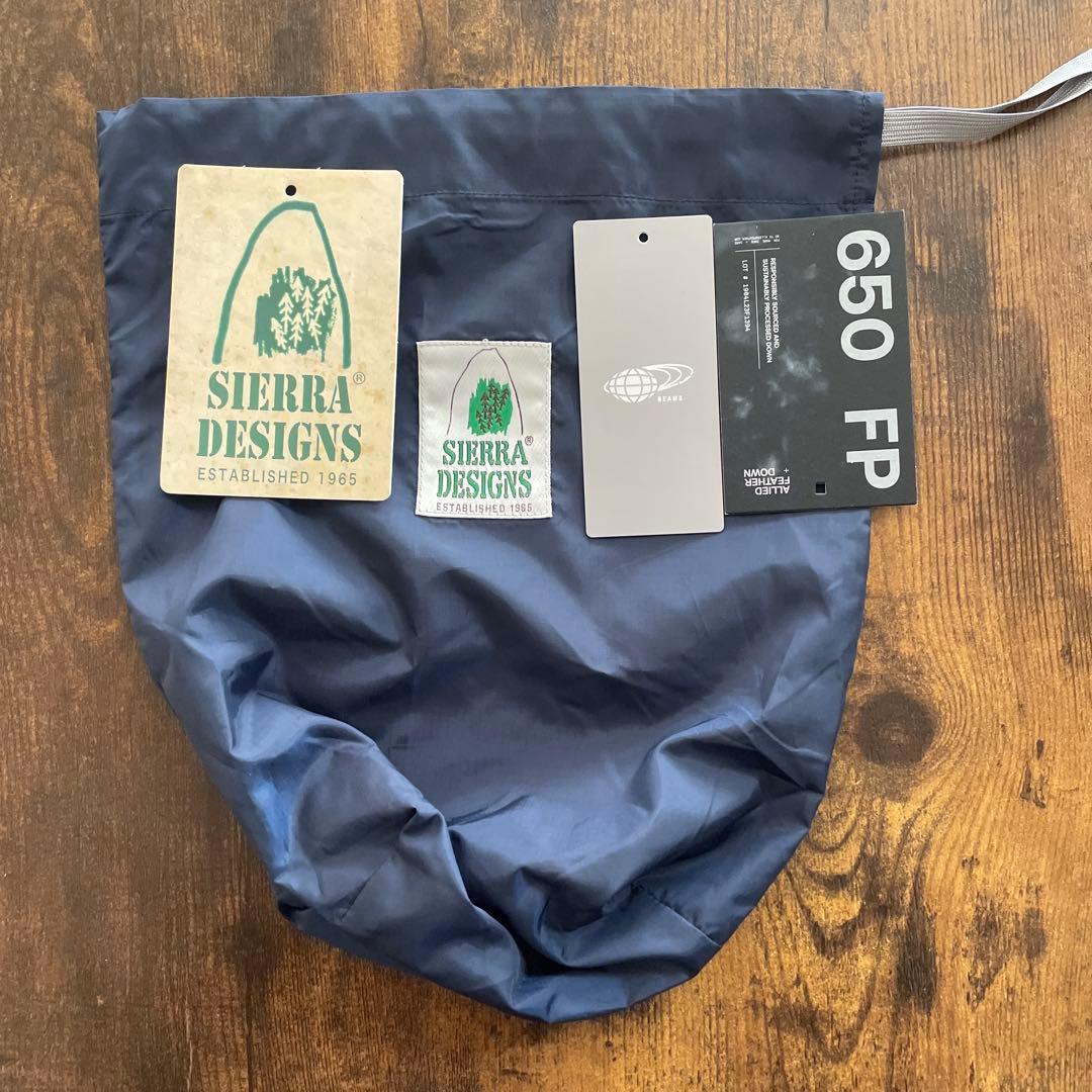 シェラデザイン　ビームスプラス別注　リバーシブルダウンベスト