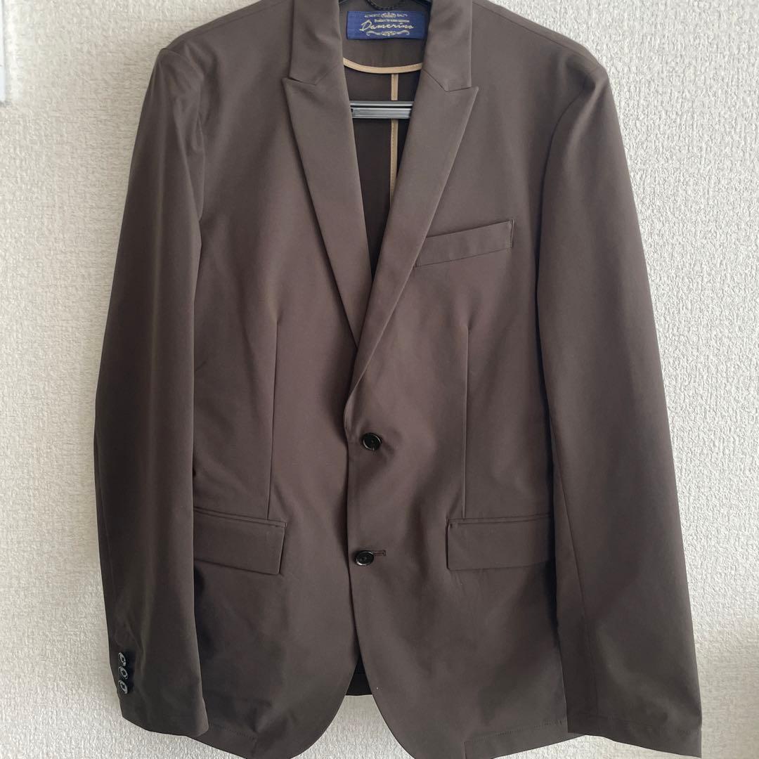 【一度着用】ナノユニバース ダメリーノ ストレッチセットアップ Mサイズ