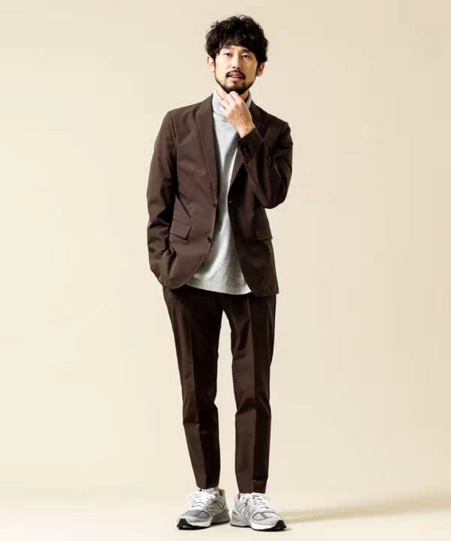 【一度着用】ナノユニバース ダメリーノ ストレッチセットアップ Mサイズ