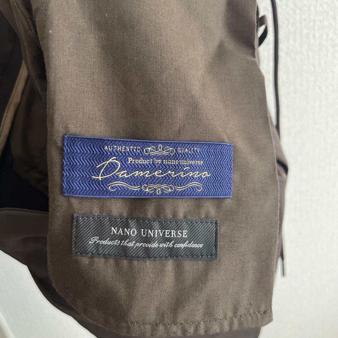 【一度着用】ナノユニバース ダメリーノ ストレッチセットアップ Mサイズ