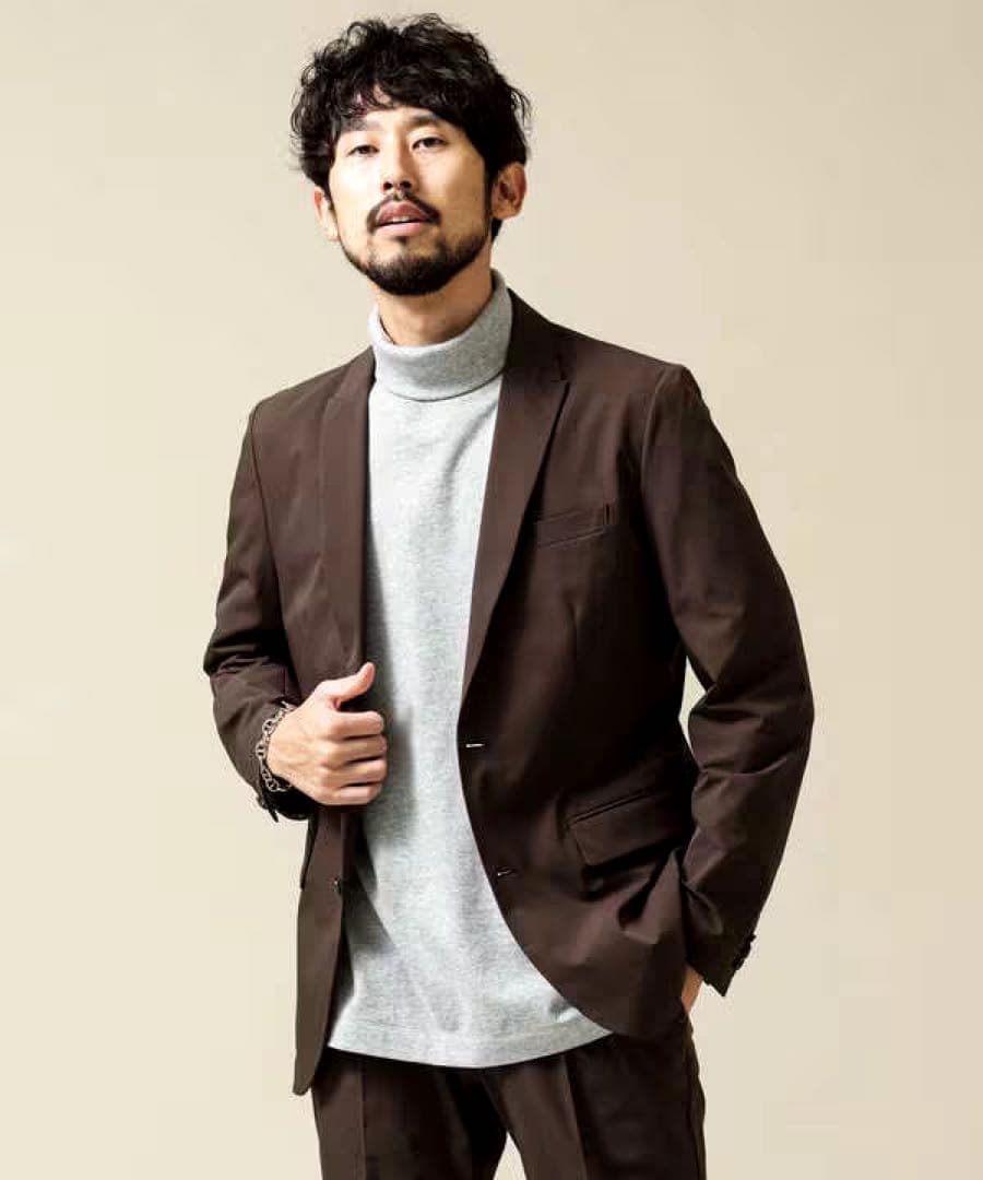 【一度着用】ナノユニバース ダメリーノ ストレッチセットアップ Mサイズ