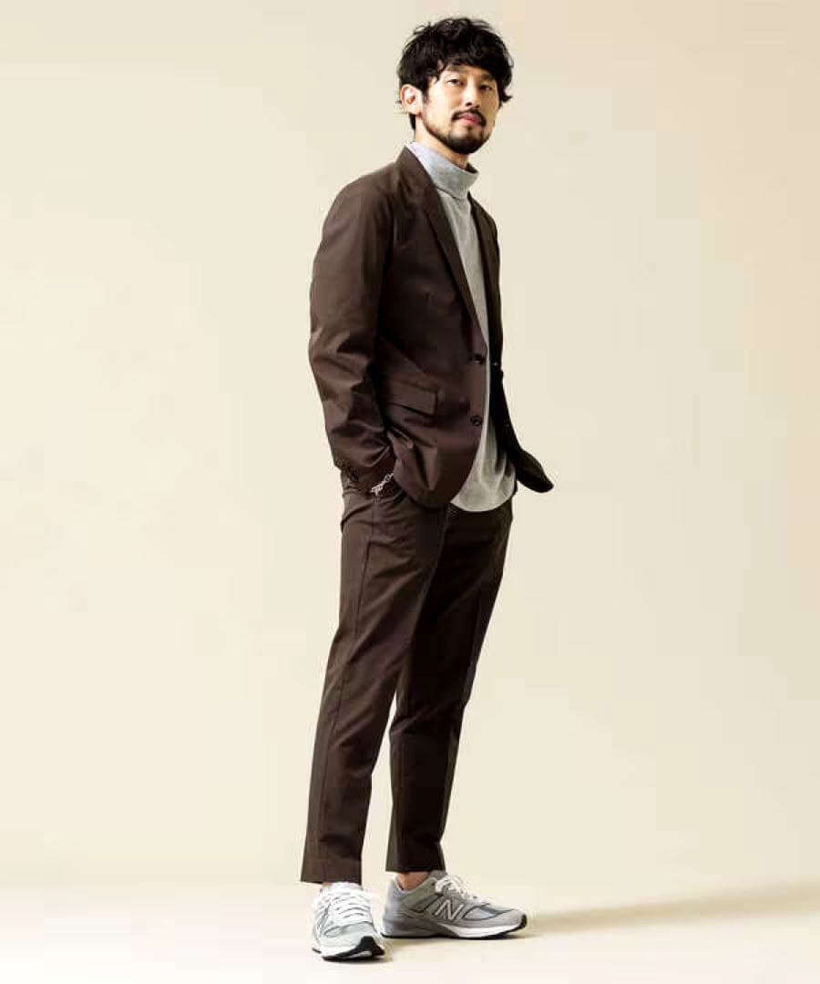 【一度着用】ナノユニバース ダメリーノ ストレッチセットアップ Mサイズ