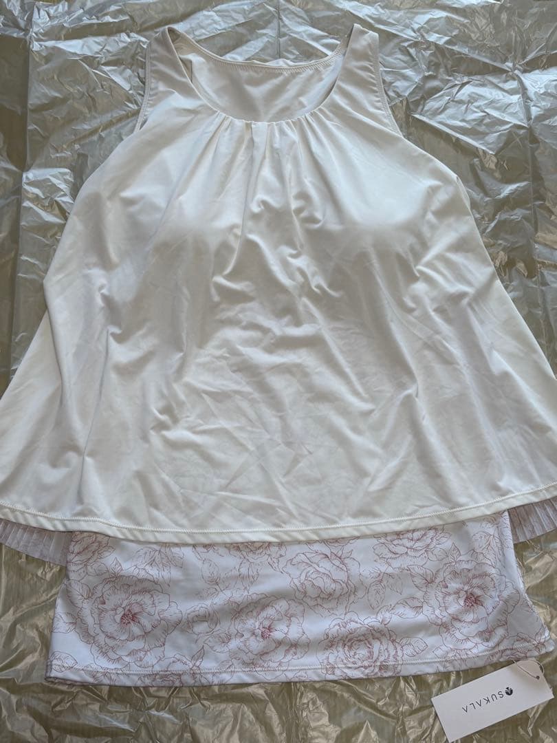 アイボリー ヨガウェア Lサイズ