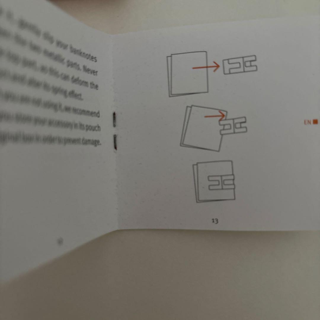 HERMES H字型マネークリップ