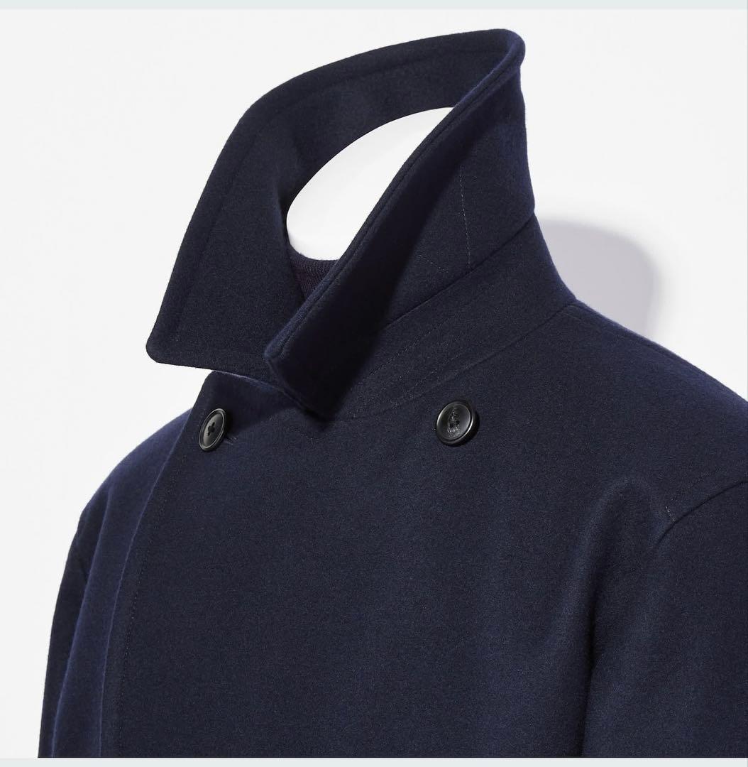 【美品】タグ付き +J ウールブレンドオーバーサイズピーコート サイズS