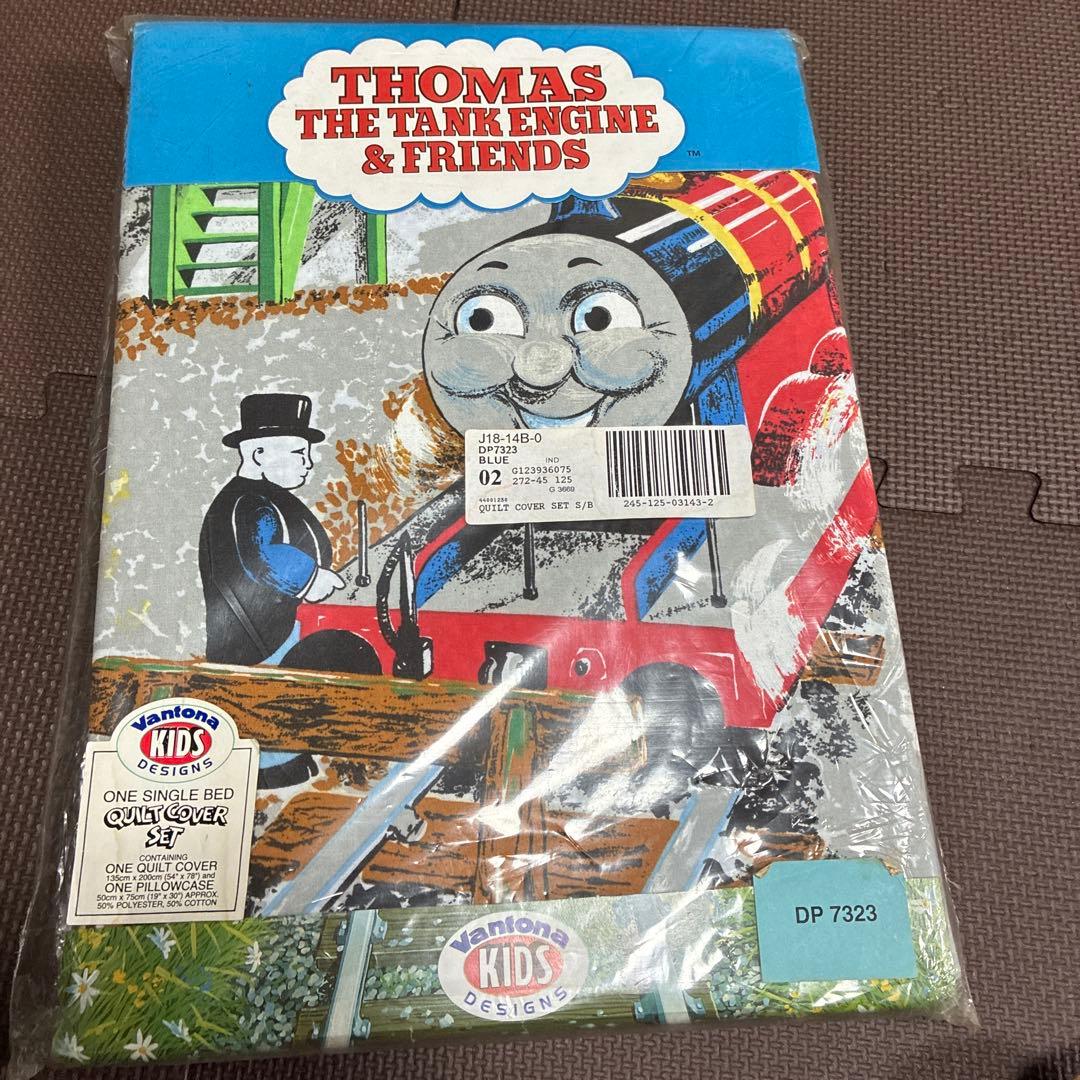 ‼️超希少品新品未使用品‼️トーマスの機関車のベッドカバーセット　掛けカバー枕カバー
