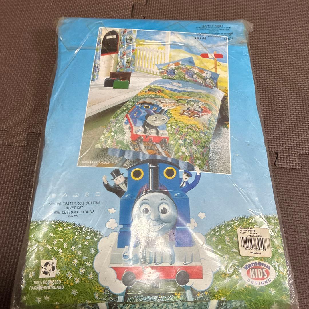 ‼️超希少品新品未使用品‼️トーマスの機関車のベッドカバーセット　掛けカバー枕カバー