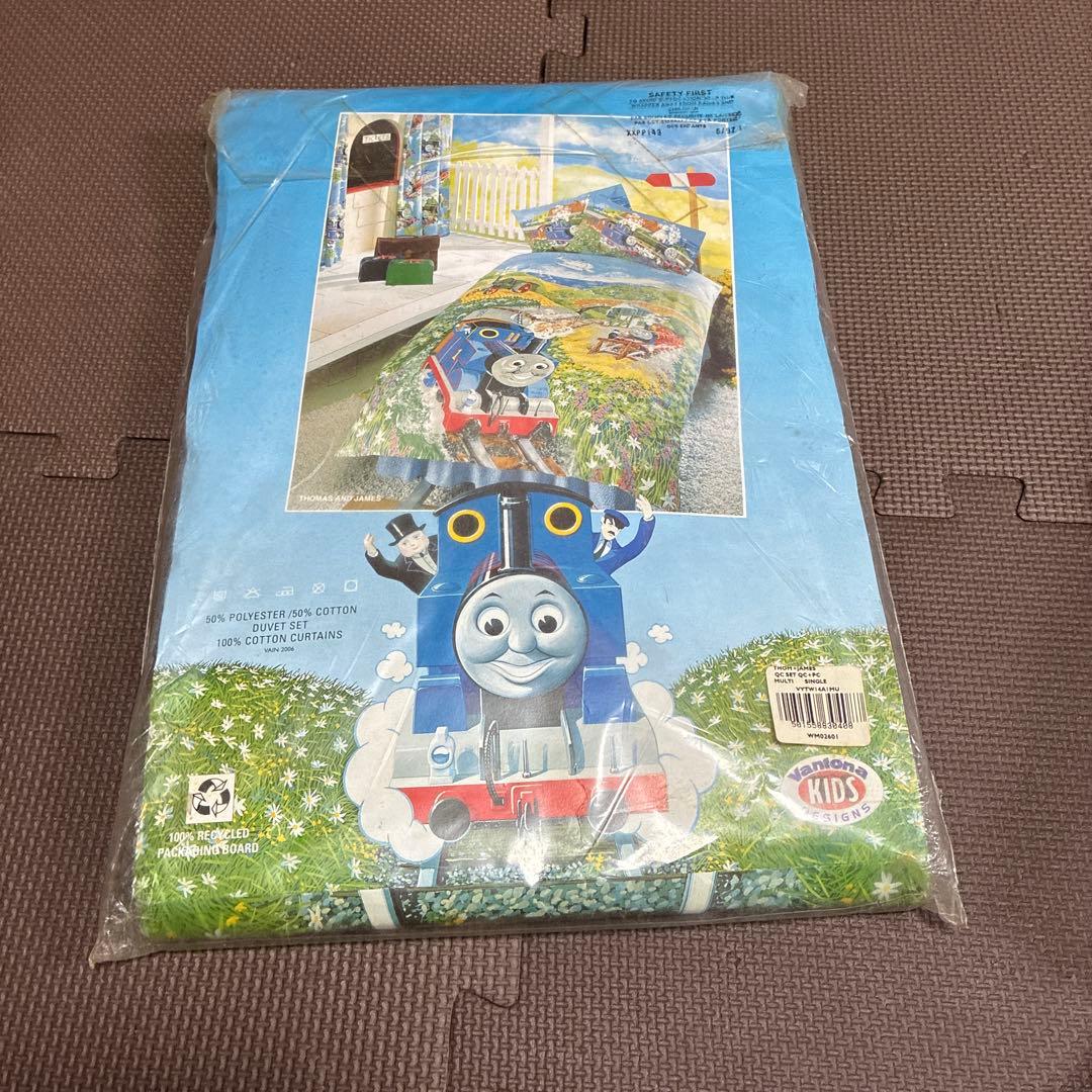 ‼️超希少品新品未使用品‼️トーマスの機関車のベッドカバーセット　掛けカバー枕カバー