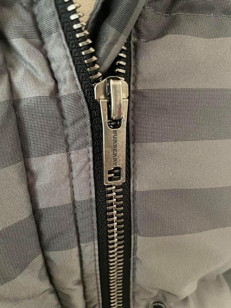 BURBERRY LONDON ダウンベスト　チェック　レディース　グレー