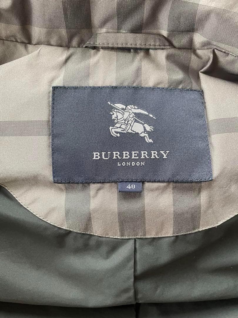 BURBERRY LONDON ダウンベスト　チェック　レディース　グレー
