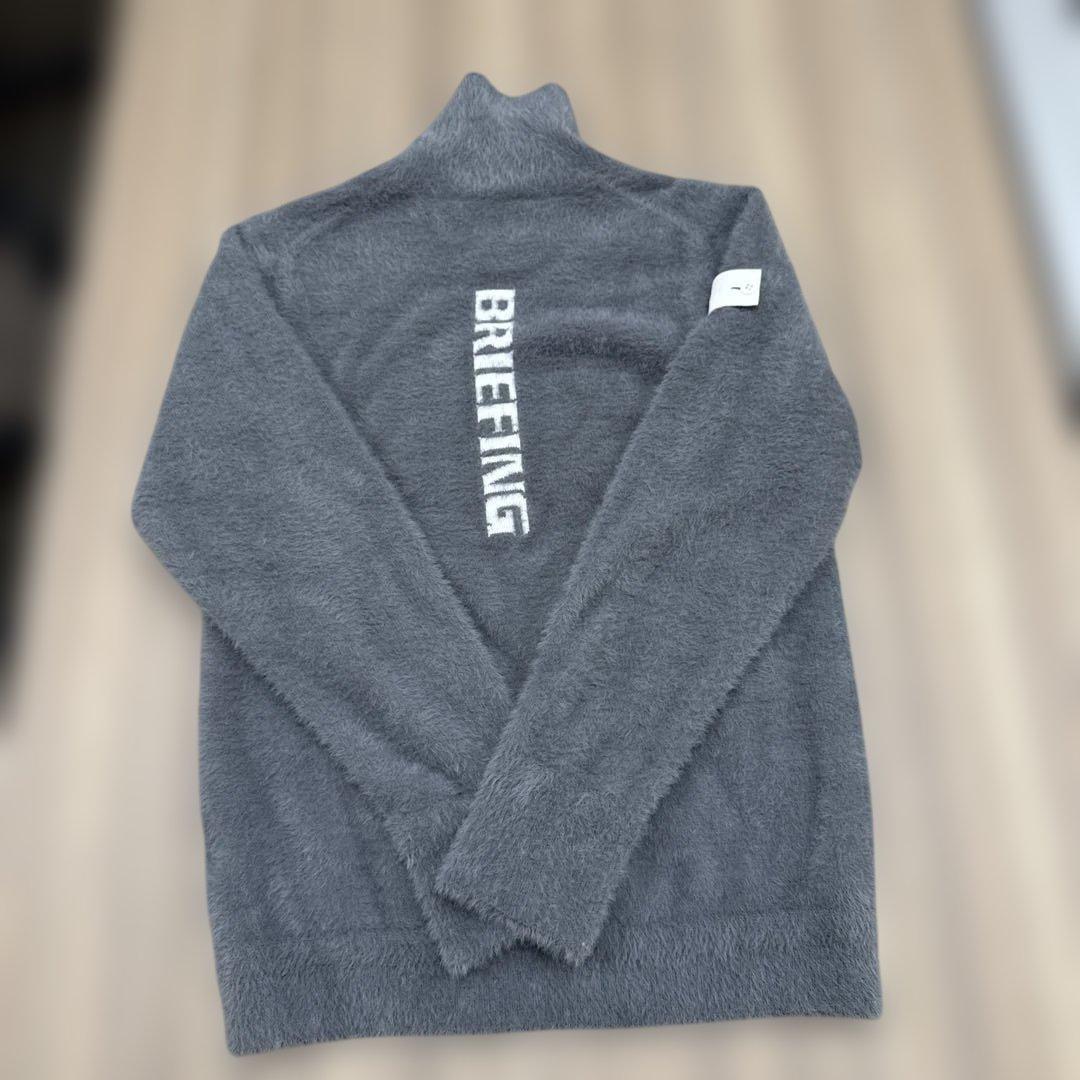 BRIEFING タートルネックセーター グレー