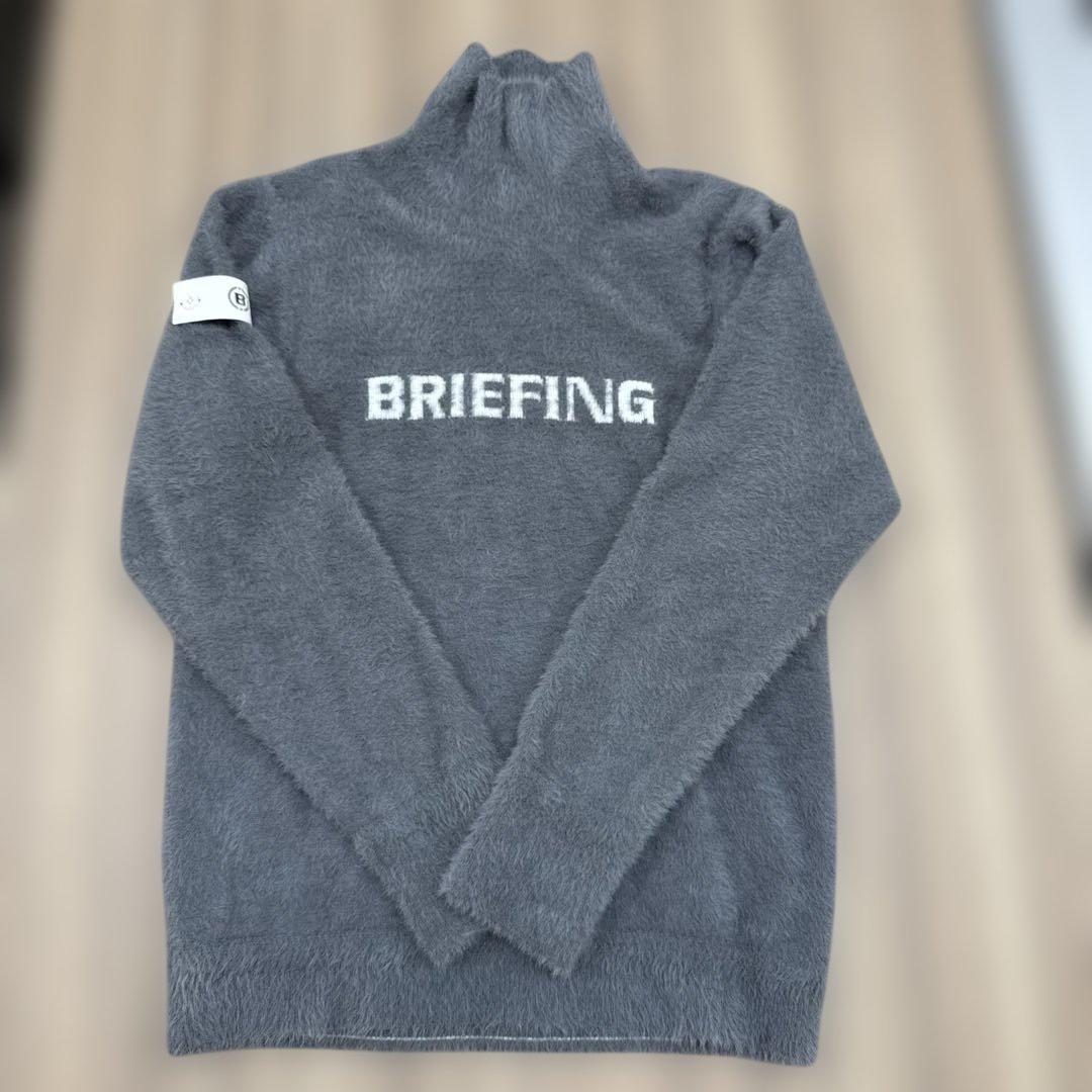 BRIEFING タートルネックセーター グレー