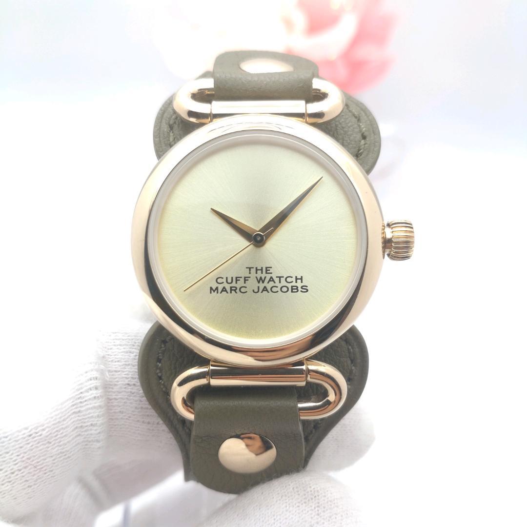 《美品》マークジェイコブス★ザ カフ★クォーツ 腕時計★レディース★管682f
