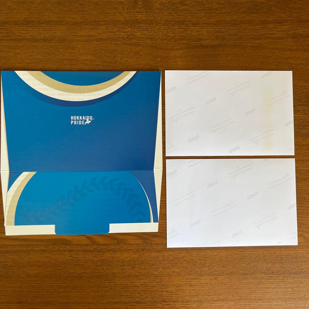 大谷翔平選手北海道日本ハムファイターズ公式写真　２枚セット未使用フォトケース付き