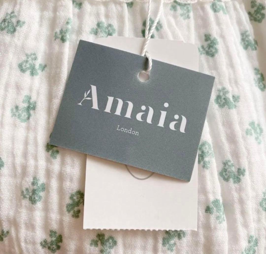 新品タグ付き アマイアキッズ ワンピース 6Y 120cm サンサカエプチ