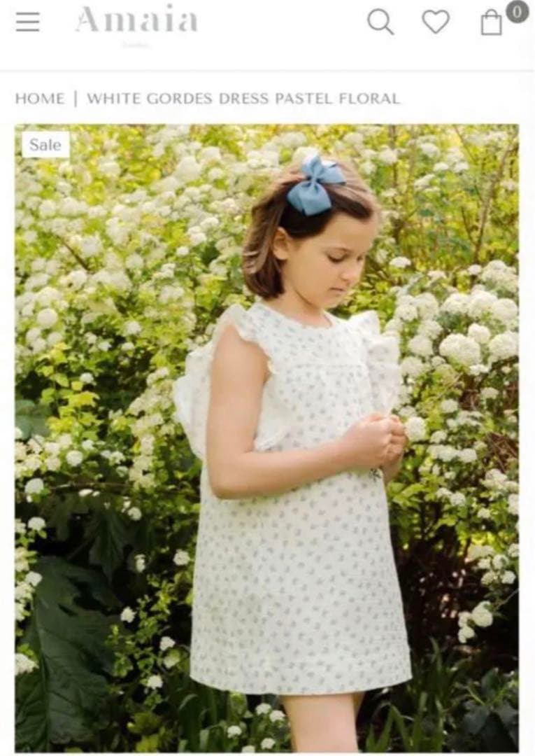 新品タグ付き アマイアキッズ ワンピース 6Y 120cm サンサカエプチ