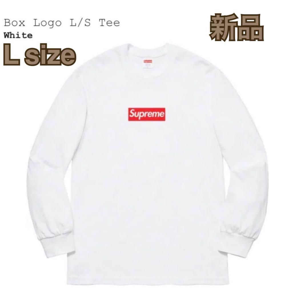 【新品未開封】Supreme Box Logo L/S Tee White L