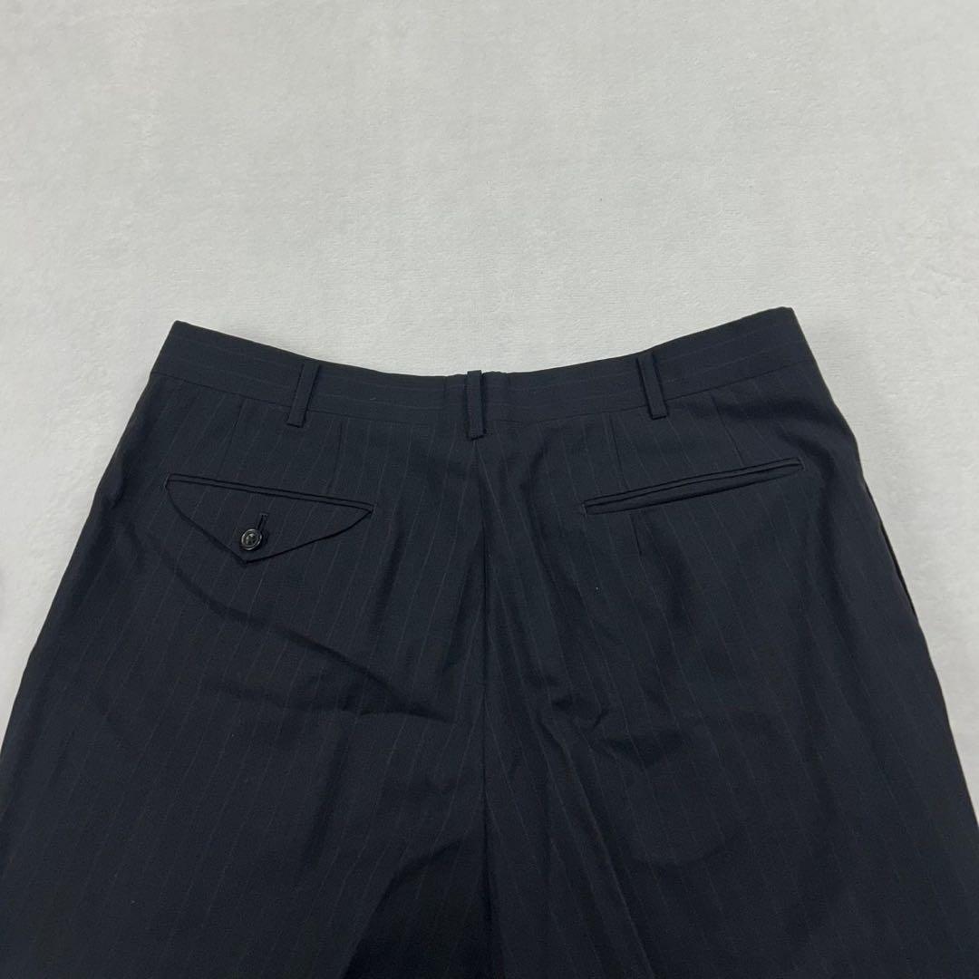 I277 美品 XL バーバリーロンドン スーツ上下 ネイビー メンズ