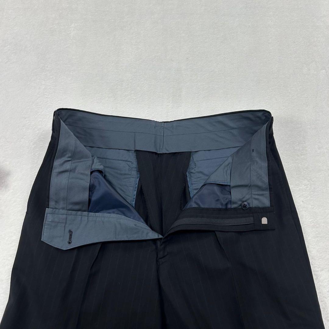 I277 美品 XL バーバリーロンドン スーツ上下 ネイビー メンズ