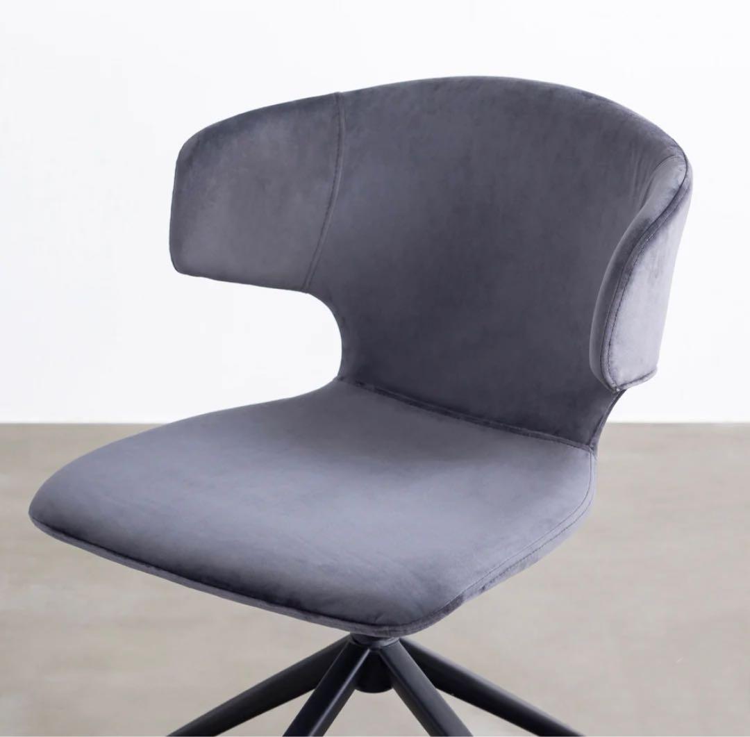 KANADEMONO ダイニングチェア 回転チェア 1脚