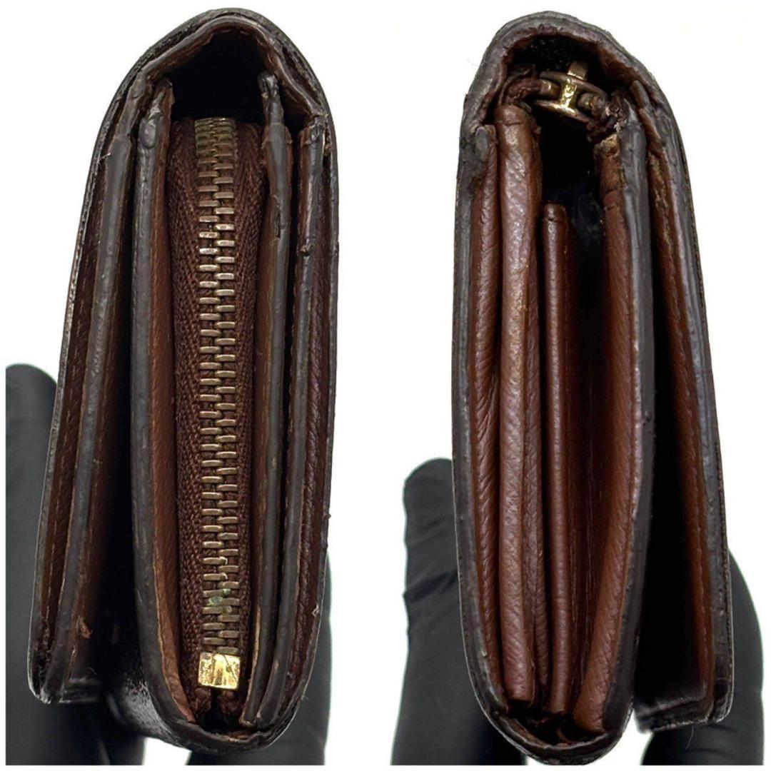 a*9様 ルイヴィトン　二つ折り財布 モノグラム ポルトモネビエ トレゾール　ブ