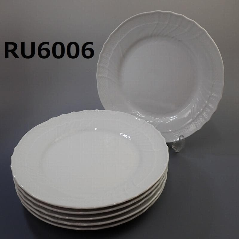 貞子 様RU-6006 リチャードジノリ　ベッキオホワイト　24.5㎝　6枚