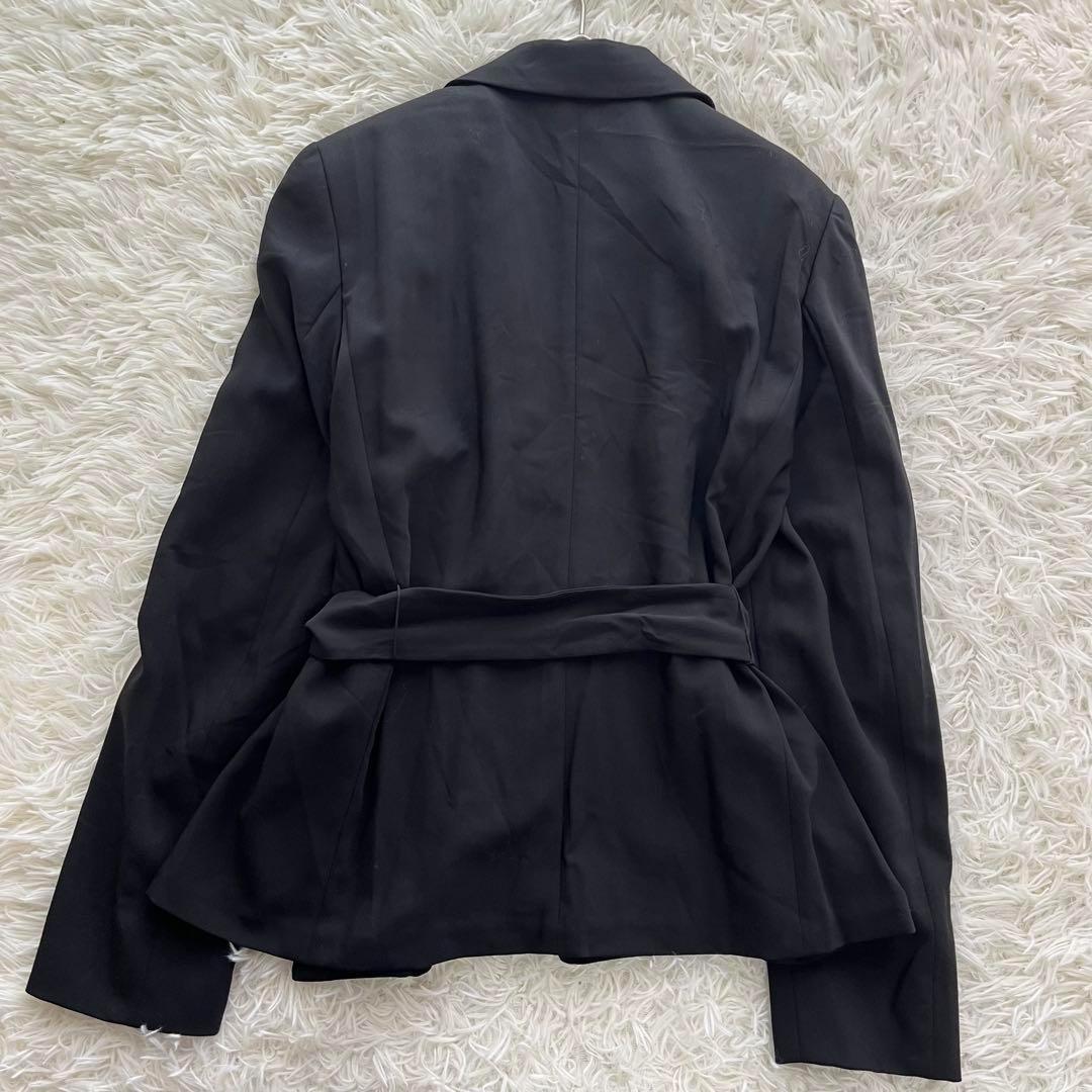 【美品】マックスマーラ 白タグ テーラードジャケット ダブル ベルト付き ウール