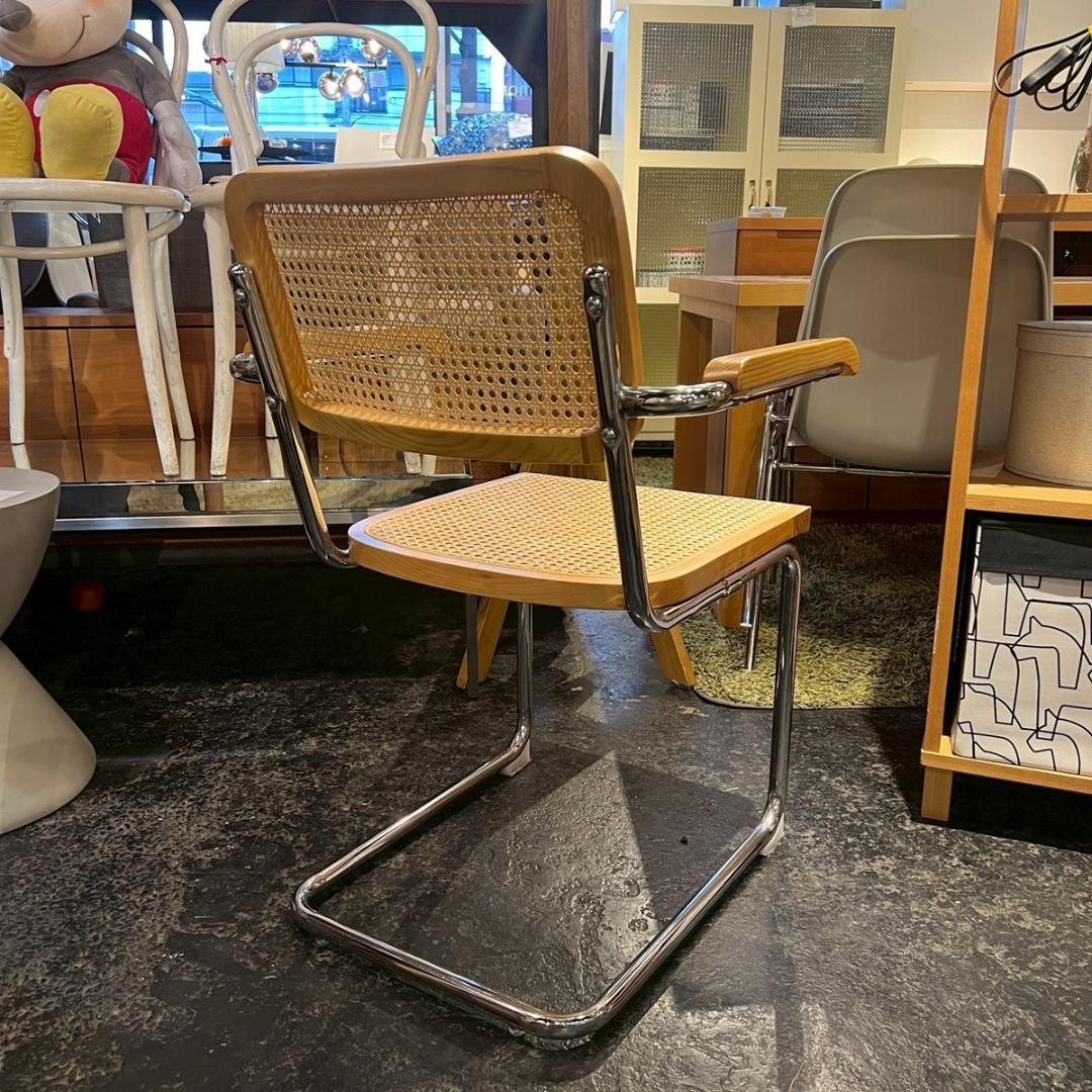 チェスカ チェア リプロダクト アーム付き ダイニングチェア ラタン モダン