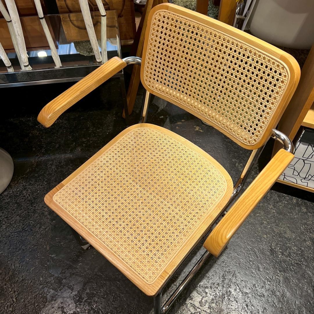 チェスカ チェア リプロダクト アーム付き ダイニングチェア ラタン モダン