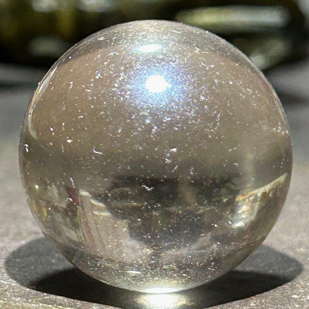 ⭐️最高品質！帝王秘宝！スモーキークォーツ　ガネッシュヒマール　水晶　丸玉　原石